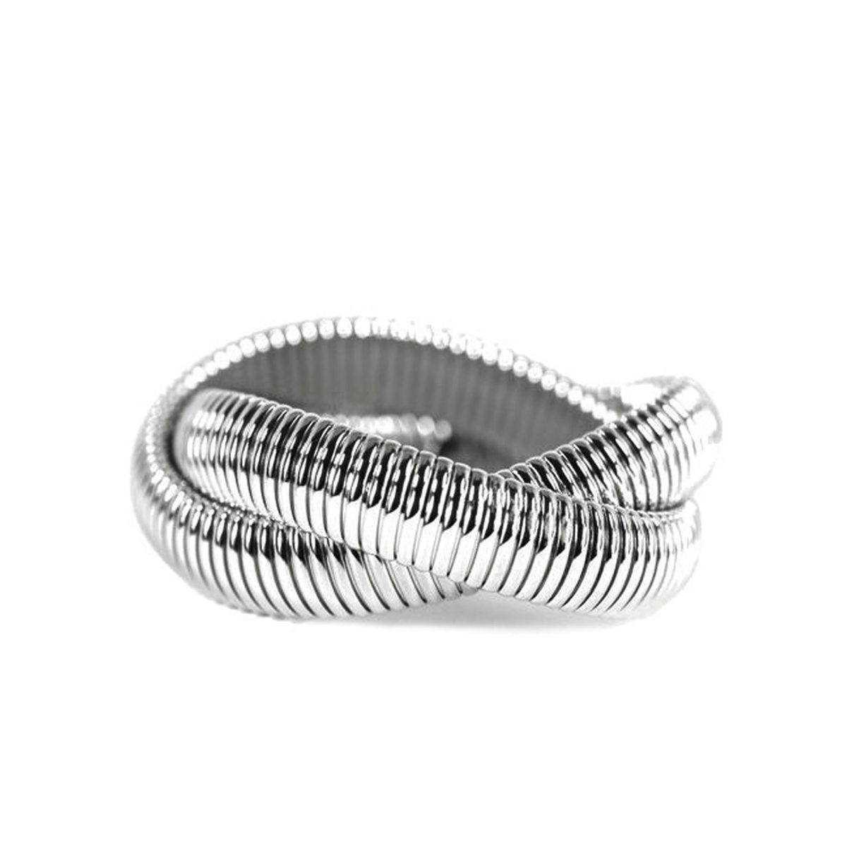 Silver Twist Bangle - Image 1