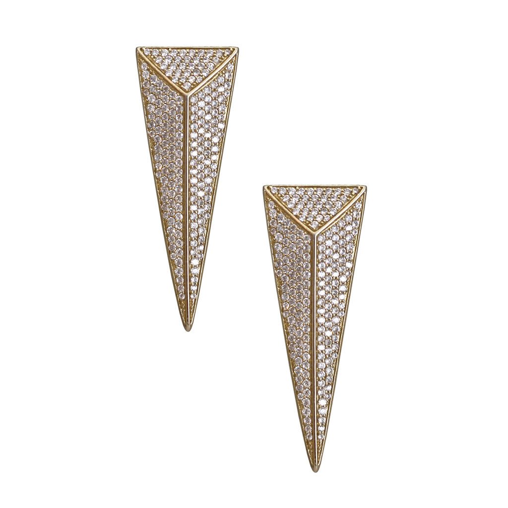 Pyramid Stud Earrings - Image 1