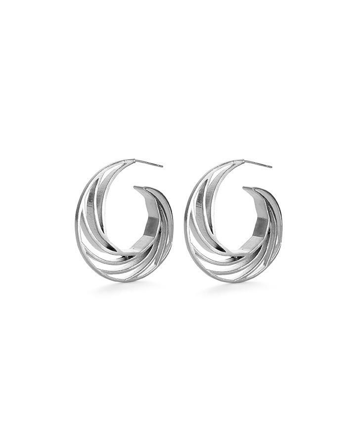 Vortex Hoop Earrings - Image 1