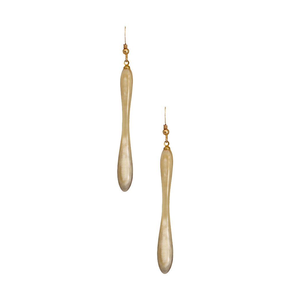 Natural Horn Drop Earrings - Image 1