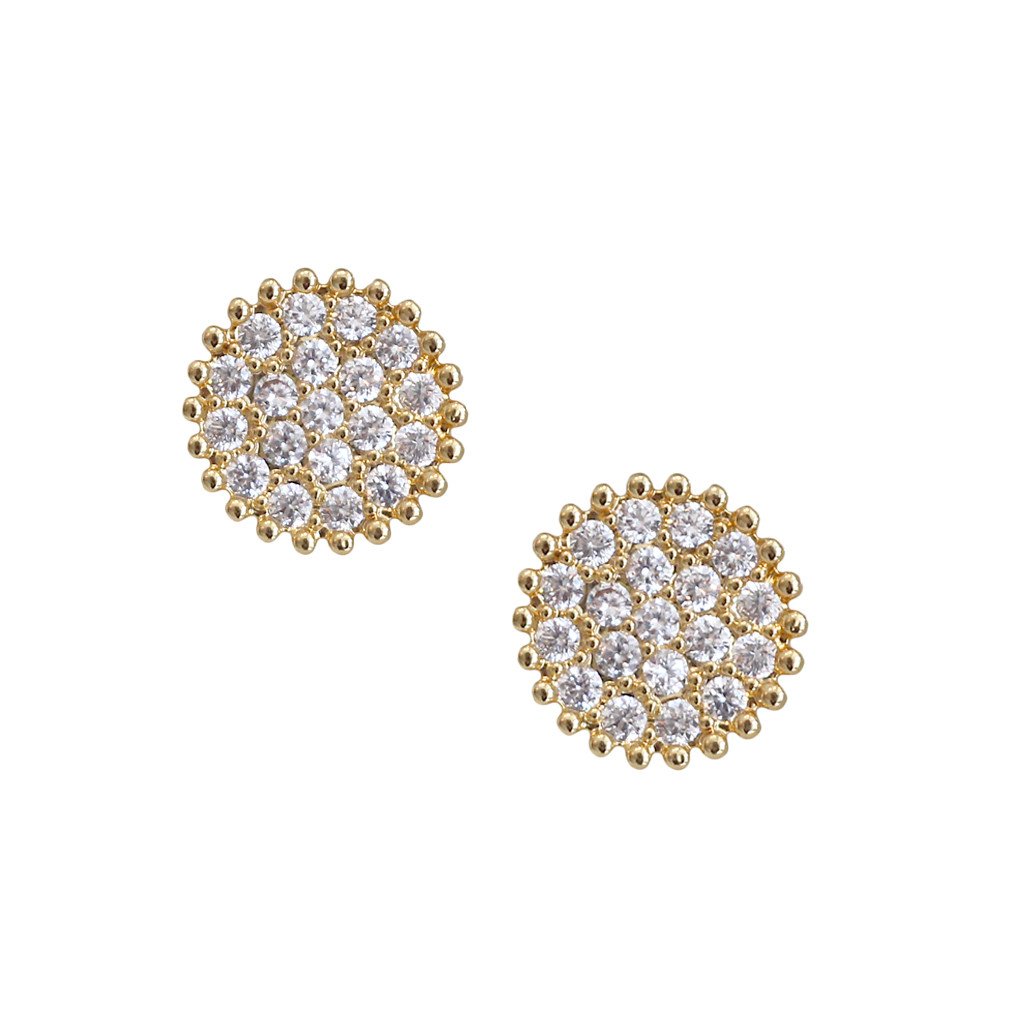 Stud Disc Earrings - Image 1